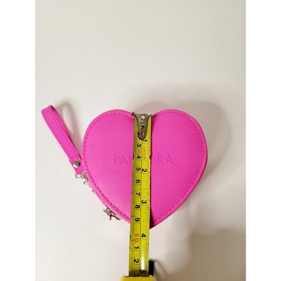 Authentic Pandora Pink‎ Heart-Shaped Jewelry Travel Case - Picture 6 of 6